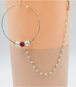 Multicolor agate nose-ring