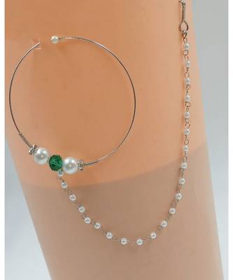 Multicolor agate nose-ring 1