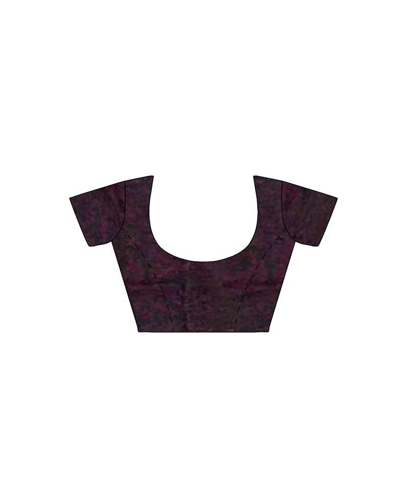 hand batik mulberry silk mark saree and blouse piece with silk mark