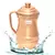 Handmade Copper Jug Pitcher  Serveware & Tableware  Good Health Benefits  Maharaja Jug with Lid 1800 ML