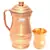 Pure Copper Jug Pitcher with 1 Glass Tumbler  Drinkware Set  2 Pieces