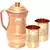 Pure Copper Jug 1800 ML with 2 Glass Tumbler Drinkware Set
