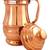 Pure Copper Jug  1800 ML with 2 Steel Copper Glass Tumbler 250 ML