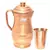 Pure Copper Jug  1800 ML with 1 Copper Glass Tumbler Drinkware Set