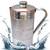 Steel Copper Water Jug Pitcher  Luxury Design  Capacity 1600 ML  Silver