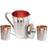 Prisha India Steel Copper Jug Pitcher with 2 Tumblers