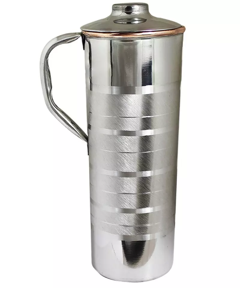 Stainless Steel Copper Jug Pitcher  Luxury Design  Capacity 900 ML  1 Piece