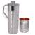 Steel Copper Jug Picher 900 ML with 1 Steel Copper Glass Tumbler 250 ML