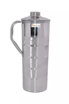 Handmade Stainless Steel Jug with Lid| Drinkware Set| Capacity 900 ML