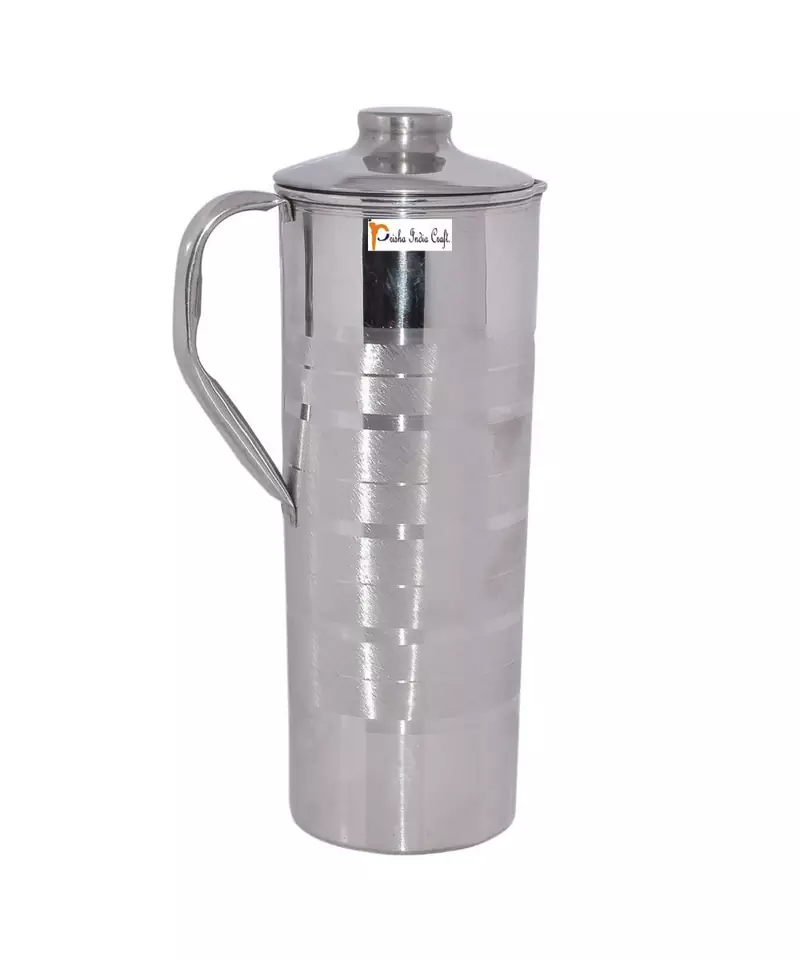 Handmade Stainless Steel Jug with Lid| Drinkware Set| Capacity 900 ML