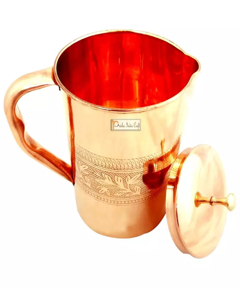 Pure Copper Jug Water Pitcher  Capacity 1600 ML