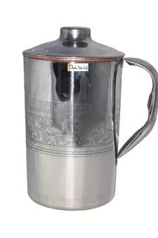 Stainless Steel Copper Jug Embossed Design  1.6 L