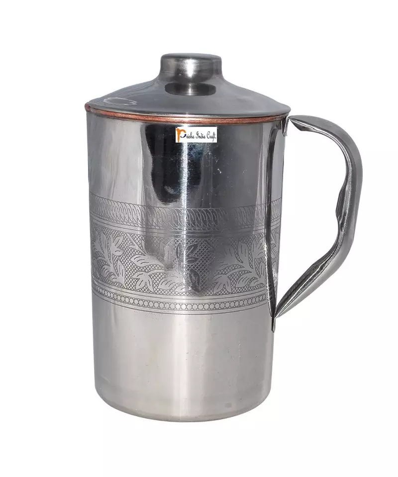 Stainless Steel Copper Jug Embossed Design  1.6 L