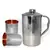 Steel Copper Jug Picher 1600 ML with 2 Steel Copper Glass Tumbler 250 ML