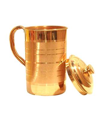 Copper Jug Pitcher  Luxury Design  Capacity 1300 ML 2