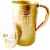 Pure Copper Jug Pitcher  New Improved Hammered Design  Capacity 1450 ML