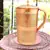Embossed Design Pure Copper Water Jug Pitcher 1500 ML with 2 Copper Glass Tumbler 300 ML Each  3 Pieces (Brown)