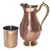 Copper Jug (Royal JUG 2000 ML / 67.63 oz) with One Glass Drinkware Set of Jug and Glass