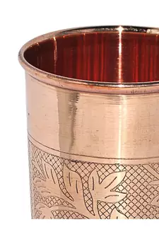 Copper Jug (Royal JUG 2000 ML / 67.63 oz) with One Glass Drinkware Set of Jug and Glass