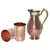Copper Jug (Royal JUG 2000 ML / 67.63 oz) with Two Glass Drinkware Set of Jug and Glass