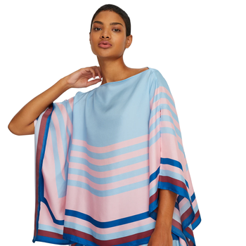 JSDC Women Stripped Printed Soft Silk Kaftan Coord Sets With Pant 3