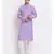 Men Purple Cotton Striped Straight Kurta