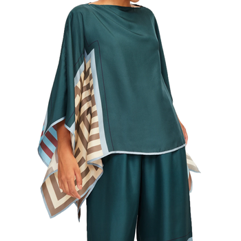 JSDC Soft Satin Silk Printed Women Kaftan Pant Suit Sets For Women 3