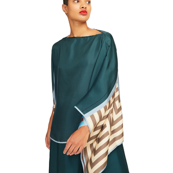 JSDC Soft Satin Silk Printed Women Kaftan Pant Suit Sets For Women 4