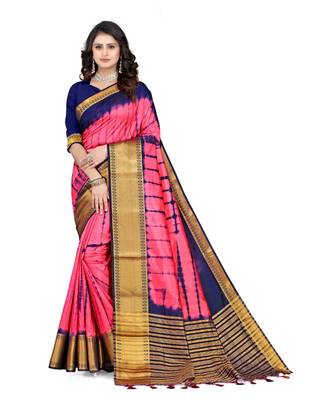 Vallabhi Silk Blend Saree With Blouse Piece 1