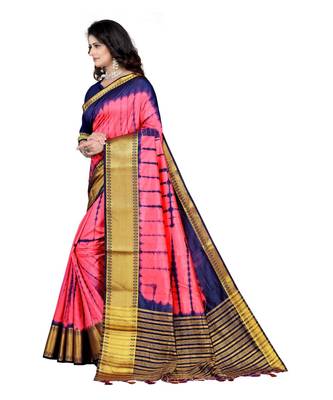 Vallabhi Silk Blend Saree With Blouse Piece 2