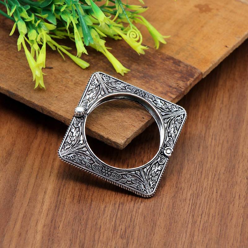 Silver bangles-and-bracelets