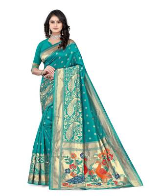 Banarasi Silk Saree with Blouse piece 1