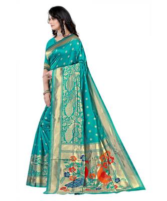 Banarasi Silk Saree with Blouse piece 2