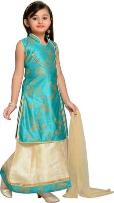 A&A FASHION girls party wear lahnga choli with dupatta set 2