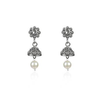Antique Oxidised Silver Plated Tribal Jewellery Necklace Earring Set For Women & Girls. 4