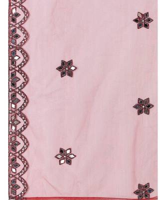 Maroon & Silver Embroidered Semi Stitched Lehenga & Unstitched choli With Dupatta 5