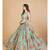 Sea Green & Pink Coloured Printed Semi Stitched Lehenga & Unstitched Blouse With Dupatta