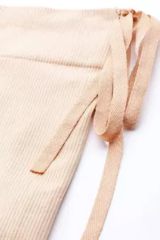 Beige Solid Micro Fiber Saree Shapewear
