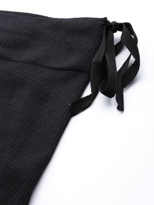 Black Solid Micro Fiber Saree Shapewear 4