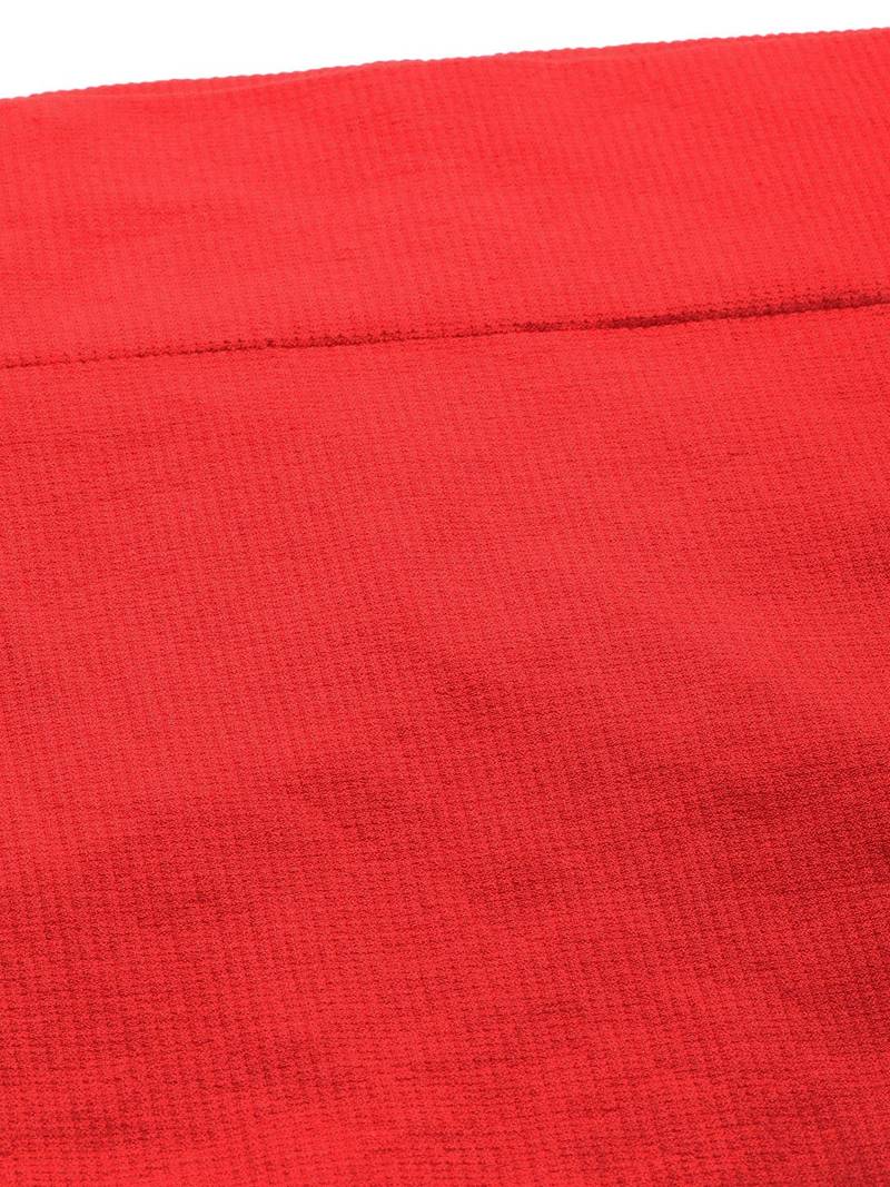 Red Solid Micro Fiber Saree Shapewear