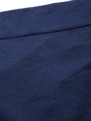 Blue Solid Micro Fiber Saree Shapewear 4