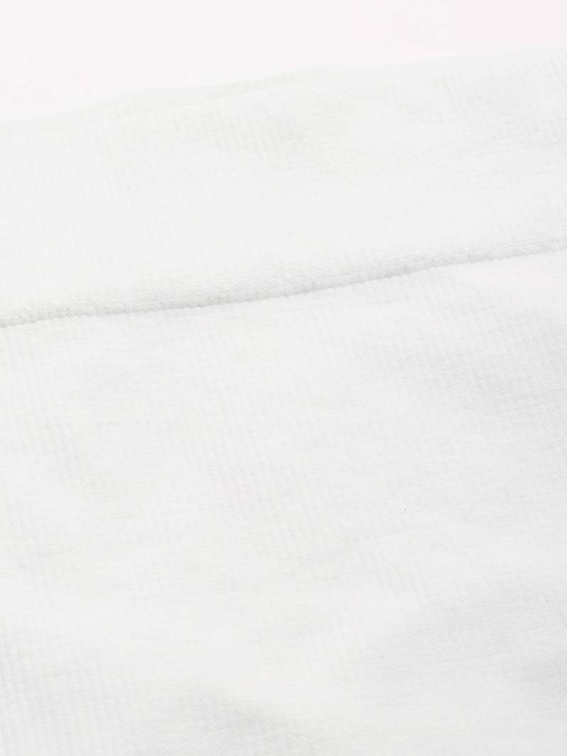 White Solid Micro Fiber Saree Shapewear