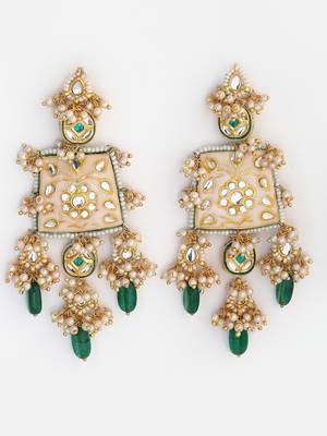 Pink pearl earrings 3