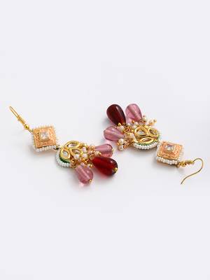 Pink pearl earrings 3