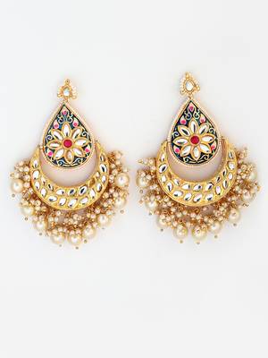 Blue pearl earrings 3