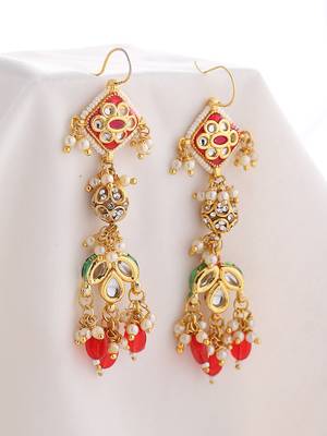 Pink pearl earrings 2