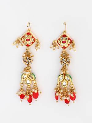 Pink pearl earrings 3