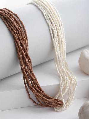 Brown pearl necklaces 2