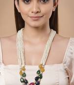 Pink pearl necklaces