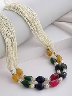 Pink pearl necklaces 2